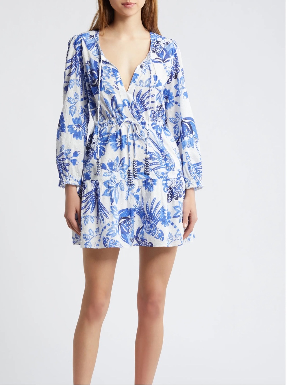 Farm Rio Flowerful Birds Mini Dress